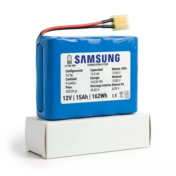 Batería de Litio Samsung 12V 15ah