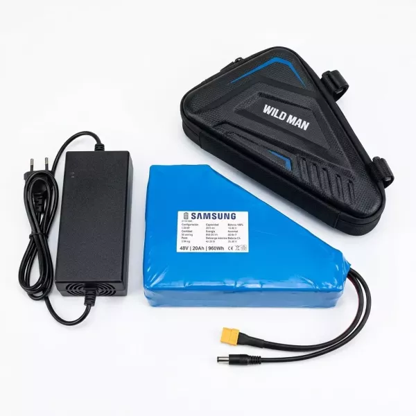 Batería de Litio Samsung 48V 20ah triangular