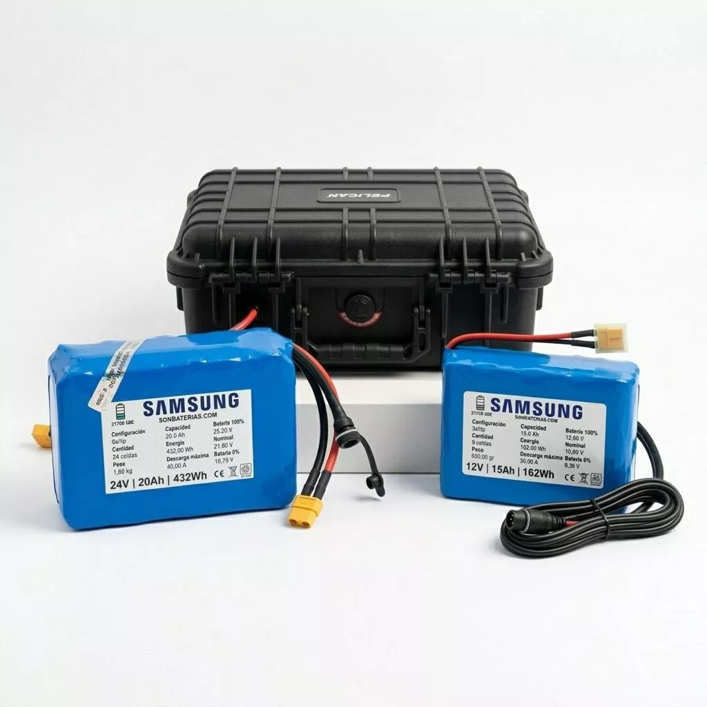 batería de litio triple voltaje para barcos de pesca profesional y modulos de sonda y pantalla